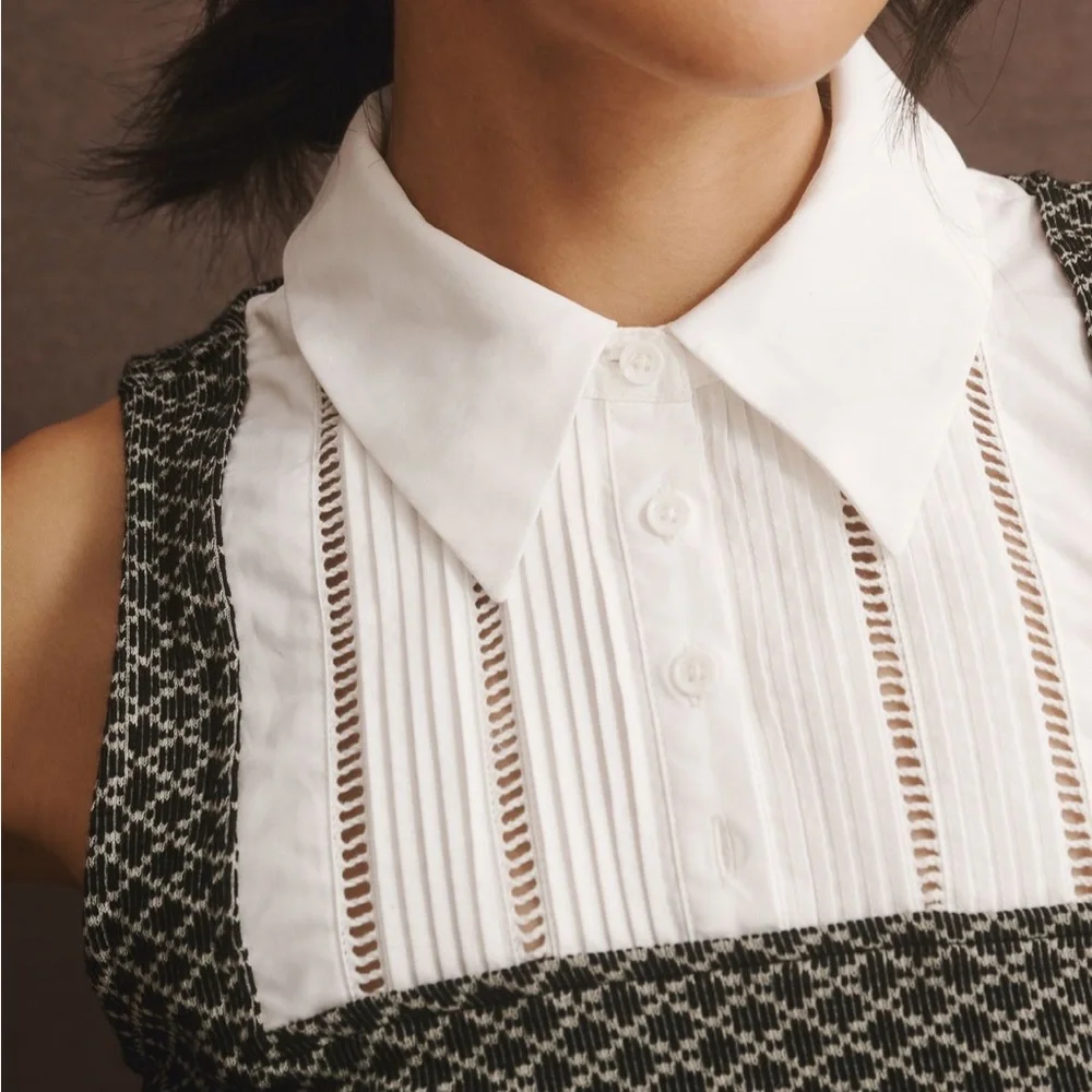 Maeve Sleeveless Tuxedo Top - Picture 2 of 8